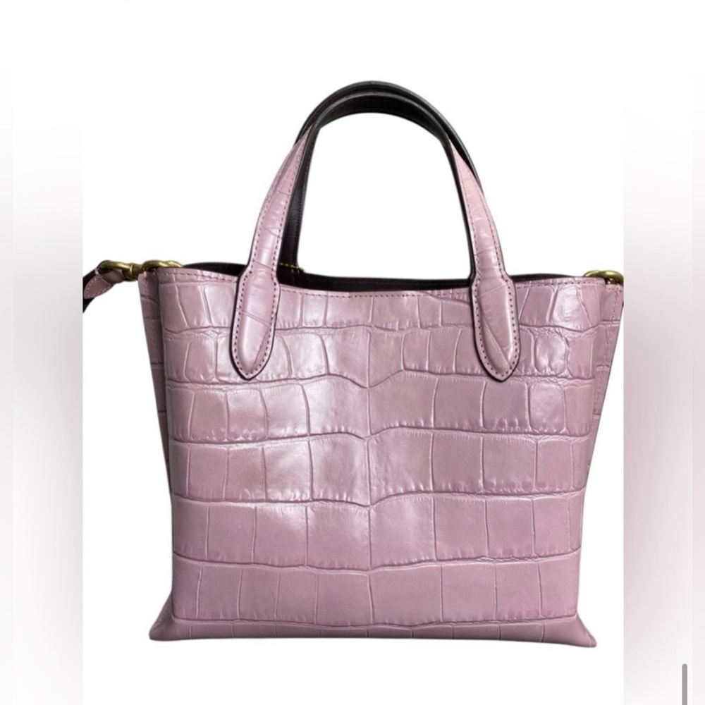 Giftable New w/out tags Coach purple croc embossed - Picture 5 of 15